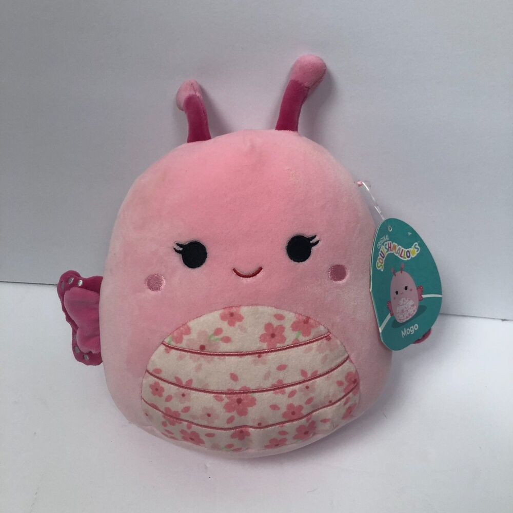 NWT Original Squishmallows MOGO Plush Toy Butterfly Stuffed Animal Pink